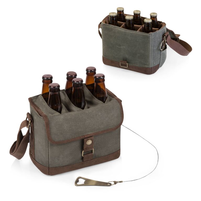 picnic time beer caddy cooler tote with opener